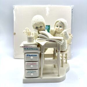 Dept. 56 Snowbabies "Scrapbook Crazy" Item #56.69444 Original Box W/Scrapbook